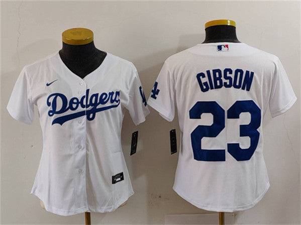 Kirk Gibson Los Angeles Dodgers white jersey