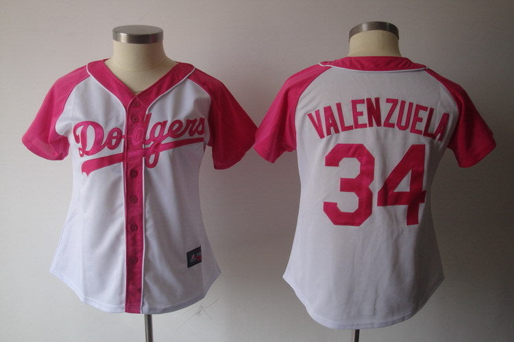 Fernando Valenzuela Los Angeles Dodgers pink Fashion jersey