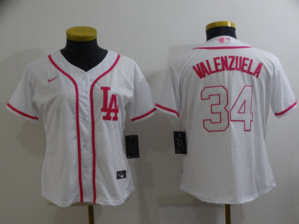 Toro Valenzuela Los Angeles Dodgers pink jersey