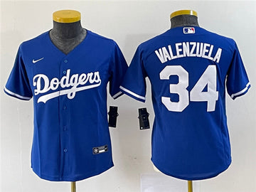 Toro Valenzuela Los Angeles Dodgers royal jersey