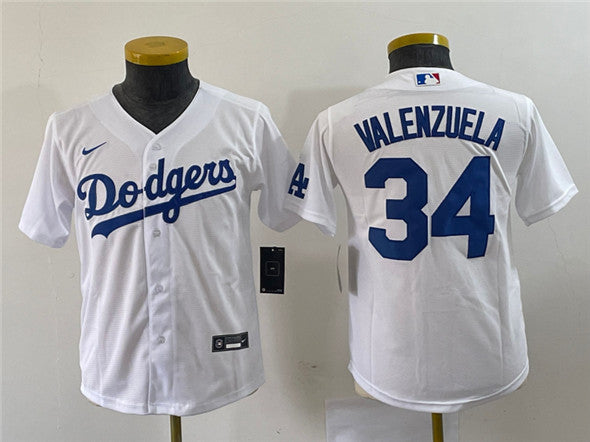 Toro Valenzuela Los Angeles Dodgers white jersey