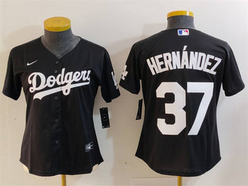 Teoscar Hernandez Los Angeles Dodgers black jersey