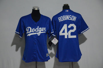 Jackie Robinson Majestic Los Angeles Dodgers royal jersey