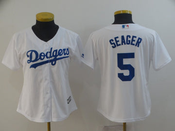 Corey Seager Los Angeles Dodgers white jersey
