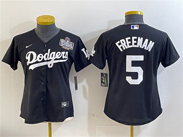 Freddie Freeman Los Angeles Dodgers black jersey