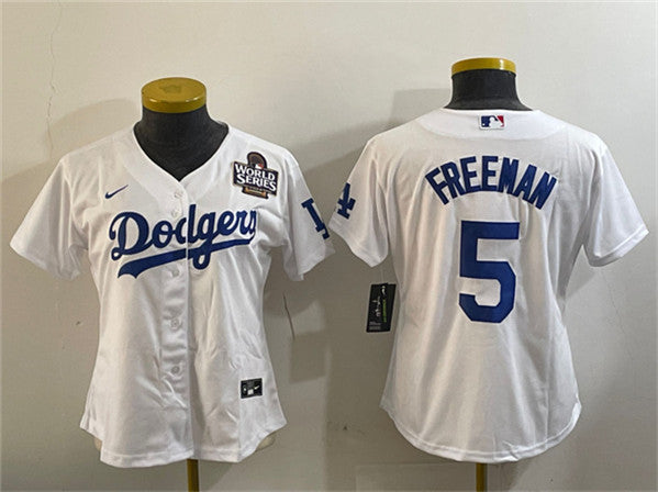 Freddie Freeman Los Angeles Dodgers white jersey