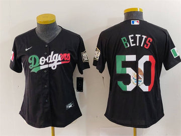 Mookie Betts Los Angeles Dodgers black jersey