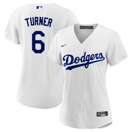 Trea Turner Los Angeles Dodgers white jersey
