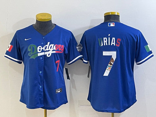Julio Urias Los Angeles Dodgers royal jersey