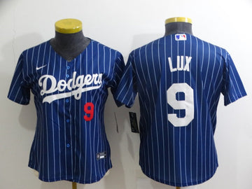 Gavin Lux Los Angeles Dodgers blue jersey