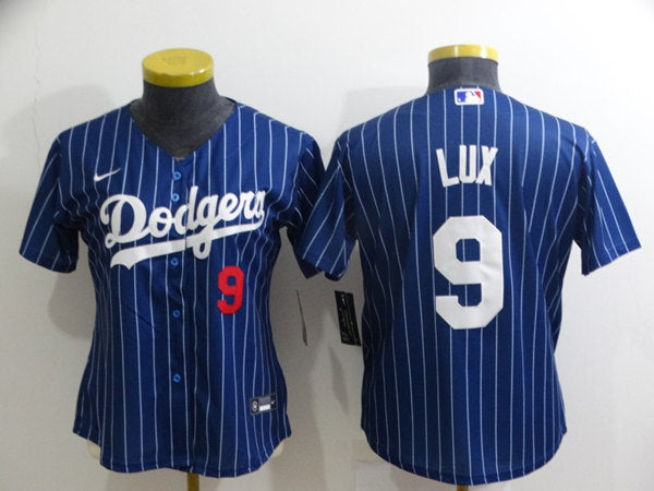 Gavin Lux Los Angeles Dodgers blue jersey