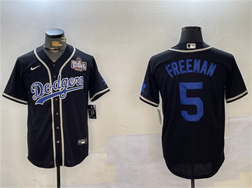 Custom Los Angeles Dodgers black jersey