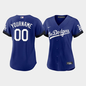 Custom Los Angeles Dodgers royal City Connect jersey