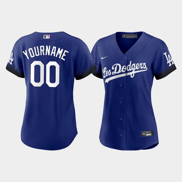 Custom Los Angeles Dodgers royal City Connect jersey