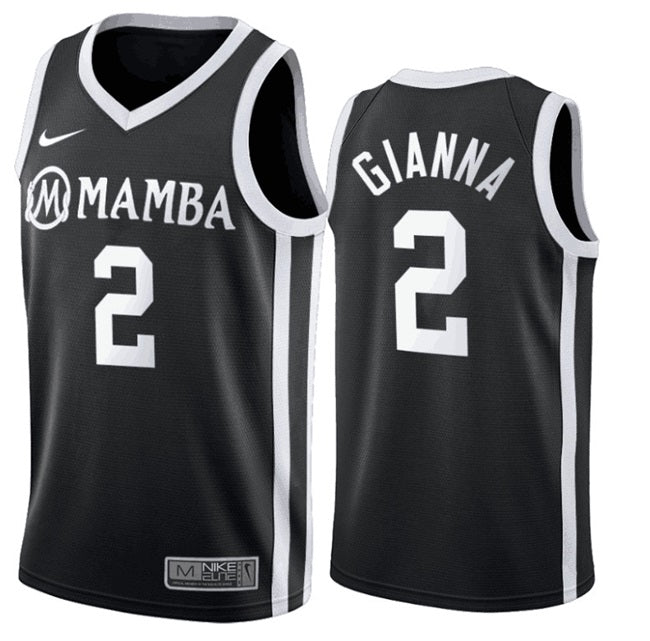 Gianna Bryant Mamba Los Angeles Lakers black jersey