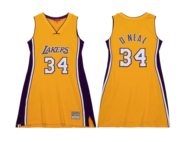 Shaquille O'Neal Los Angeles Lakers gold jersey