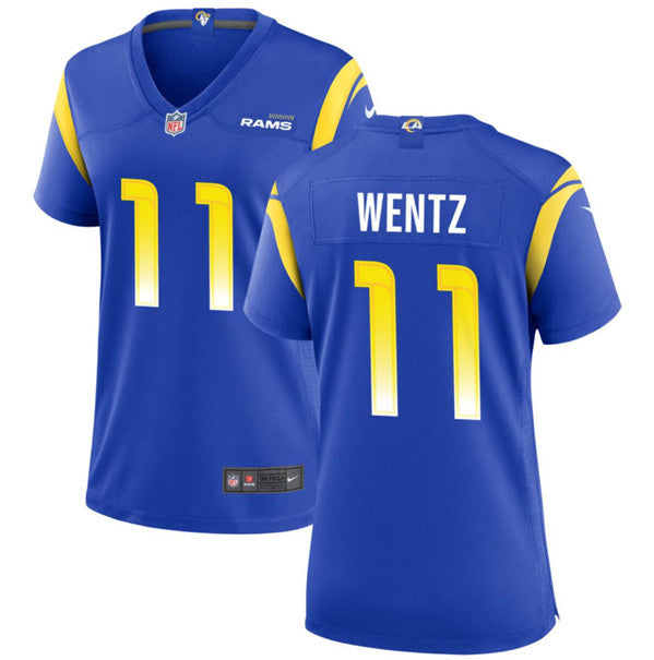 Carson Wentz Los Angeles Rams blue Game jersey