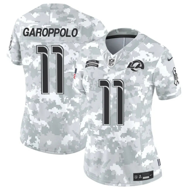 Jimmy Garoppolo Los Angeles Rams camo Salute To Service jersey