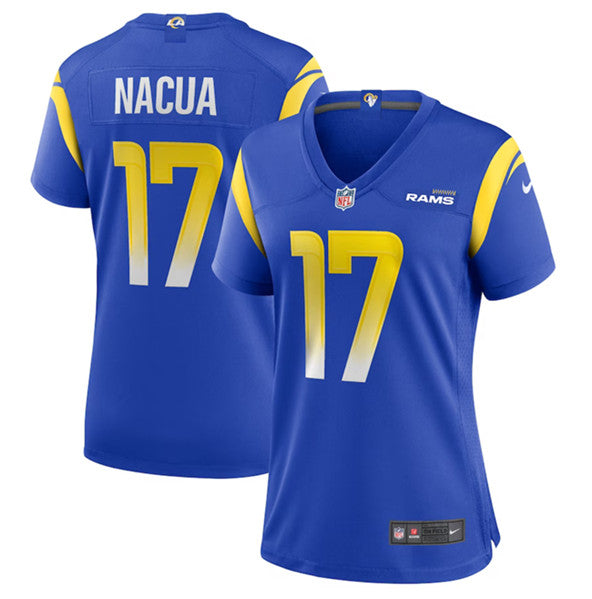 Puka Nacua Los Angeles Rams blue Game jersey