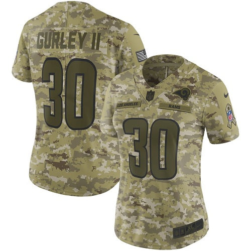 Todd Gurley Los Angeles Rams camo Salute To Service jersey
