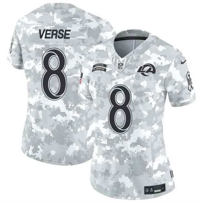 Jared Verse Los Angeles Rams camo Salute To Service jersey
