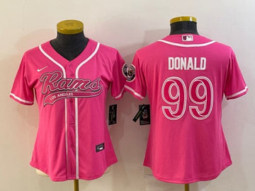 Aaron Donald Los Angeles Rams pink jersey