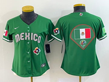 Mexico Baseball green Classic jersey