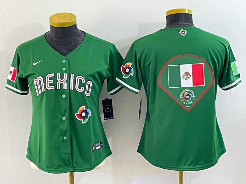Mexico Baseball green Classic jersey