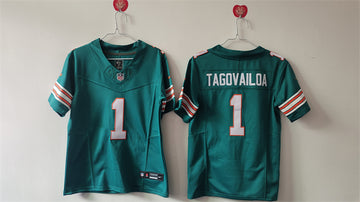 Tua Tagovailoa Miami Dolphins aqua FUSE jersey