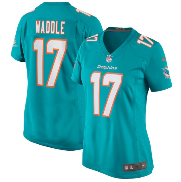 Jaylen Waddle Miami Dolphins aqua Game jersey