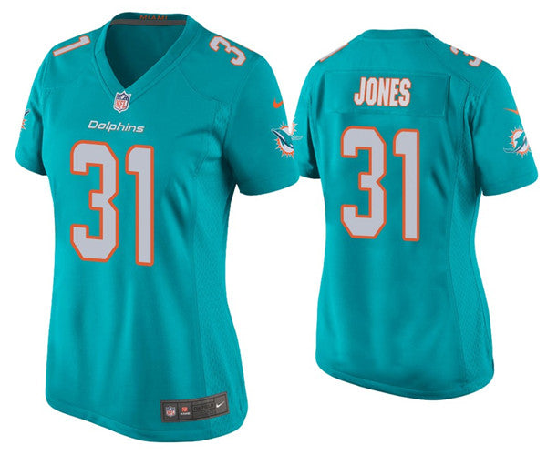 Byron Jones Miami Dolphins aqua jersey