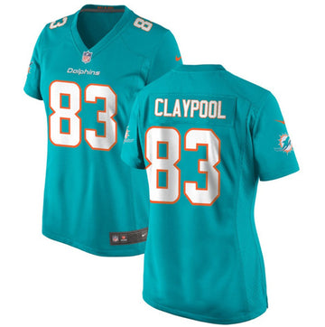 Chase Claypool Miami Dolphins aqua jersey