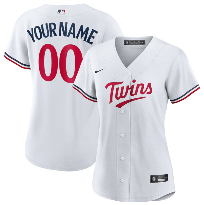 Custom Minnesota Twins white jersey
