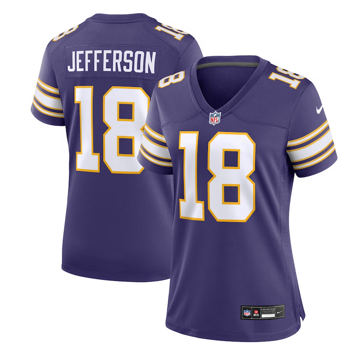 Justin Jefferson Minnesota Vikings purple Game jersey
