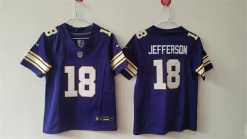 Justin Jefferson Minnesota Vikings purple FUSE jersey