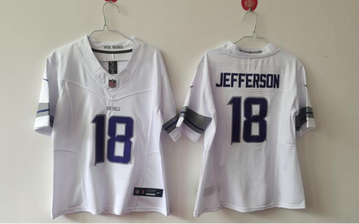 Justin Jefferson Minnesota Vikings white FUSE jersey