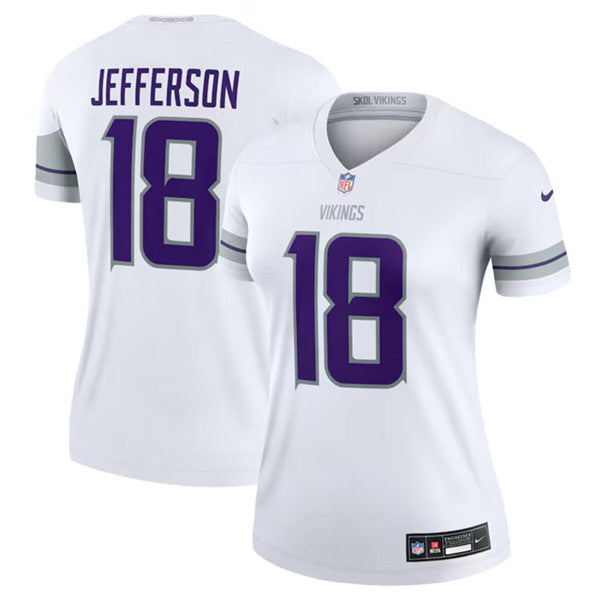 Justin Jefferson Minnesota Vikings white jersey