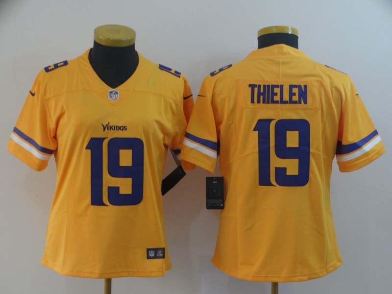Adam Thielen Minnesota Vikings gold Inverted Legend jersey