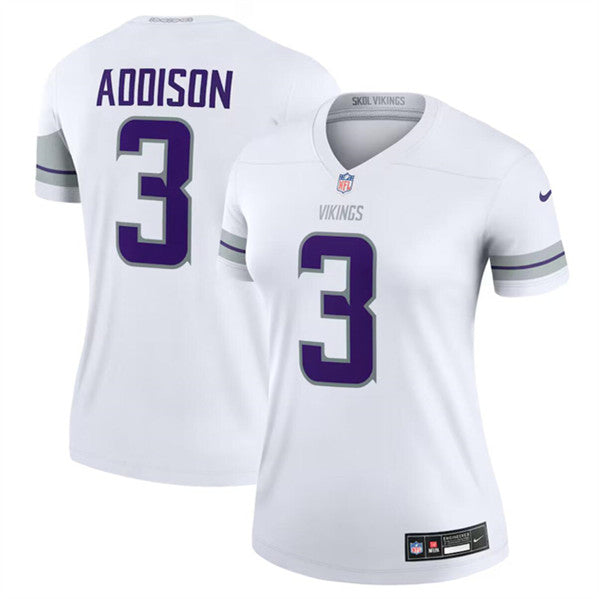 Jordan Addison Minnesota Vikings white jersey