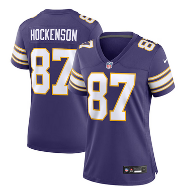 TJ Hockenson Minnesota Vikings purple Game jersey