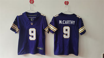 JJ McCarthy Minnesota Vikings purple FUSE jersey