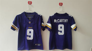 JJ McCarthy Minnesota Vikings purple FUSE jersey