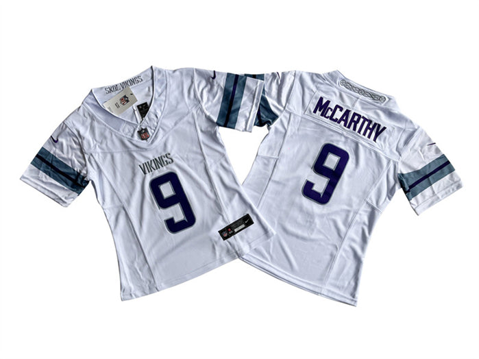 JJ McCarthy Minnesota Vikings white FUSE jersey
