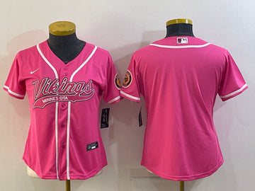 Custom Minnesota Vikings pink jersey