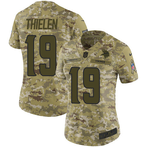 Adam Thielen Minnesota Vikings camo Salute To Service jersey