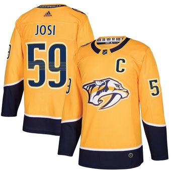 Roman Josi Nashville Predators yellow jersey