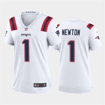 Cam Newton New England Patriots white jersey
