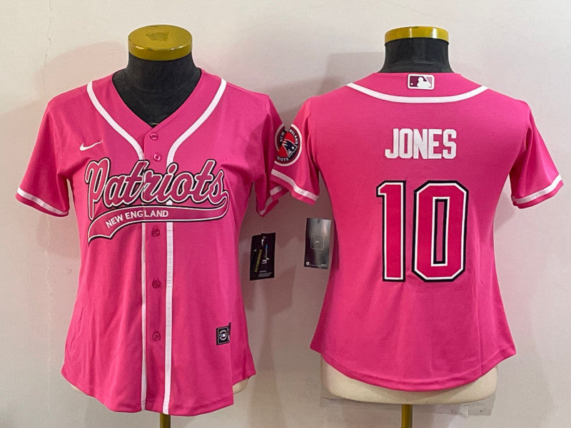 Mac Jones New England Patriots pink jersey