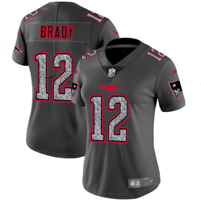 Tom Brady New England Patriots gray Fashion Static jersey
