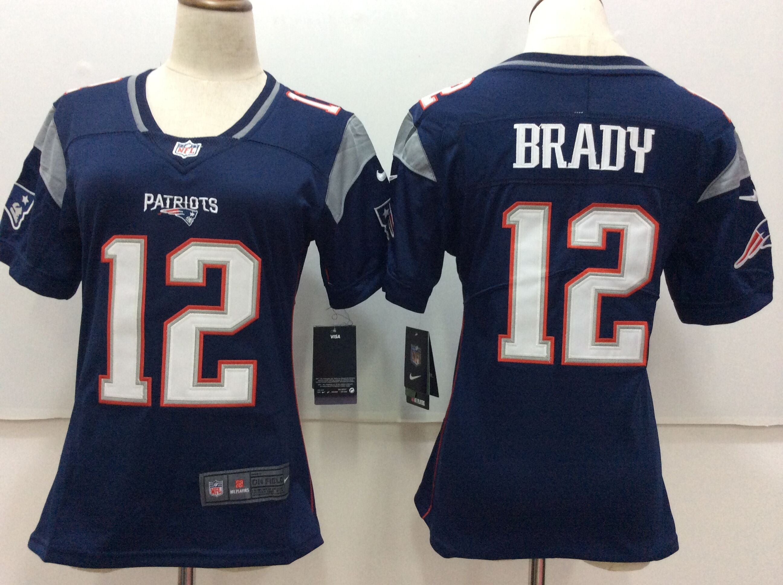 Tom Brady New England Patriots navy jersey